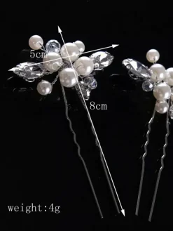 Headpieces Wedding Headwear Pearl Metal Bridal Hair Accessories
