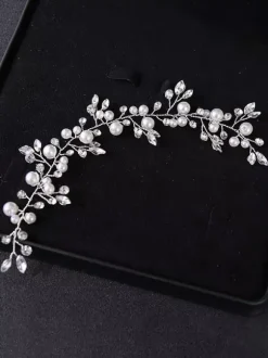 Headpiece Wedding Headwear Pearl Rhinestone Hair Accessories For Bride