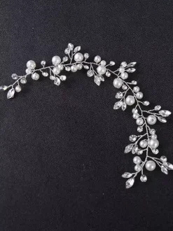 Headpiece Wedding Headwear Pearl Rhinestone Hair Accessories For Bride