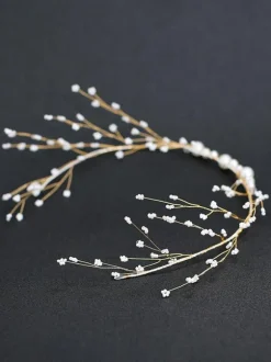 Headpiece Wedding Headwear Pearl Metal Bridal Hair Accessories