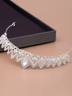 Headpiece Wedding Tiara Metal Rhinestone Bridal Hair Accessories
