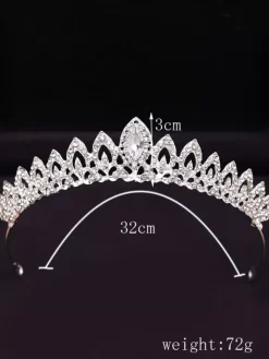 Headpiece Wedding Tiara Metal Rhinestone Bridal Hair Accessories