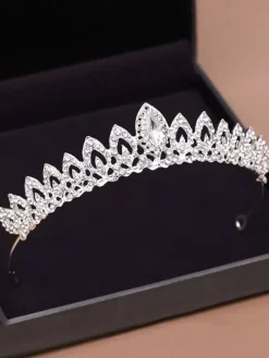 Headpiece Wedding Tiara Metal Rhinestone Bridal Hair Accessories