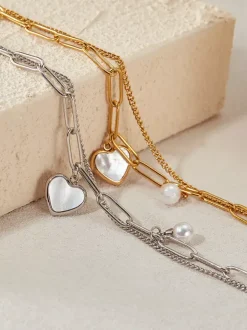 Heart-shaped Pearl Oysters Bracelet For Women 2026