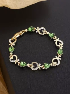 Heart-shaped Crystal Bracelet For Women 2026