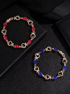 Heart-shaped Crystal Bracelet For Women 2026