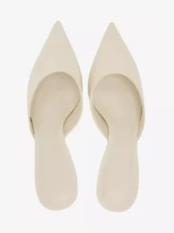 High Heel Mules Black Pointed Toe Stiletto Heel Pumps