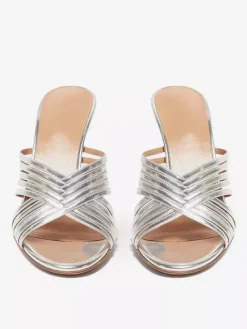 High Heel Mules Open Toe Strappy Stiletto Heel Party Shoes