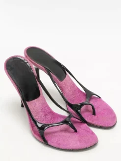 High Heel Sandal Slides Women's Thong Strappy Stiletto Heel Sandal Shoes