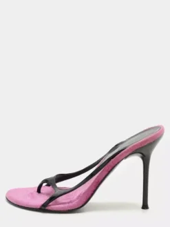 High Heel Sandal Slides Women's Thong Strappy Stiletto Heel Sandal Shoes