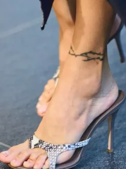 High Heel Sandal Slides Women's Thong Strappy Stiletto Heel Sandal Shoes