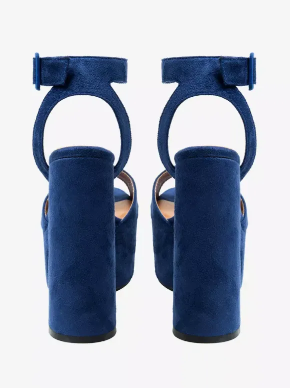 High Heel Sandals Platform Peep Toe Ankle Strap Chunky Heel Sandal Shoes