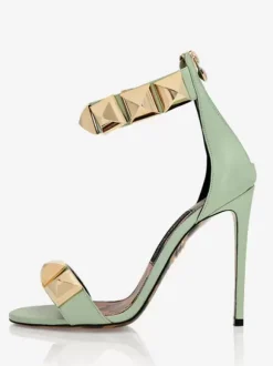 High Heel Sandals Stud Open Toe Stiletto Heel Party Shoes