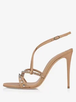 High Heel Sandals Studs Open Toe Strappy Party Shoes For Women