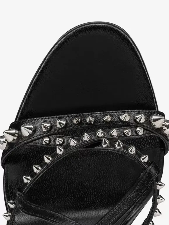 High Heel Sandals Studs Open Toe Strappy Party Shoes For Women