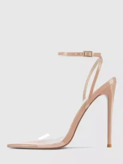 High Heel Sandals Transparent Open Toe Stiletto Heel Party Prom Shoes