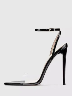 High Heel Sandals Transparent Open Toe Stiletto Heel Party Prom Shoes