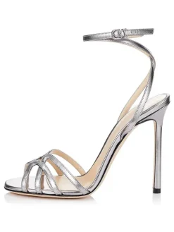 High Heel Sandals Womens Strappy Open Toe Slingback Stiletto Heel Sandals