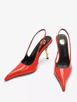 High Heel Slingback Pumps Women's Pointed Toe Designed Heel Party Shoes