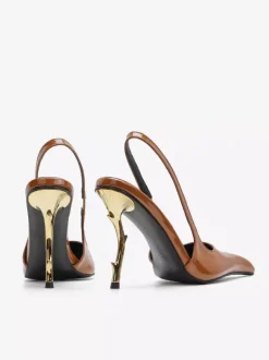 High Heel Slingback Pumps Women's Pointed Toe Designed Heel Party Shoes