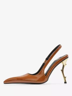 High Heel Slingback Pumps Women's Pointed Toe Designed Heel Party Shoes