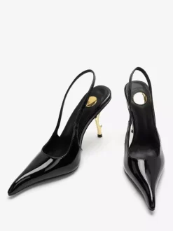 High Heel Slingback Pumps Women's Pointed Toe Designed Heel Party Shoes