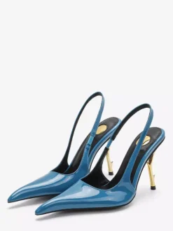 High Heel Slingback Pumps Women's Pointed Toe Designed Heel Party Shoes