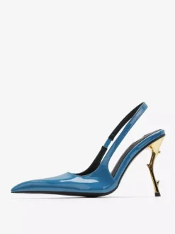 High Heel Slingback Pumps Women's Pointed Toe Designed Heel Party Shoes