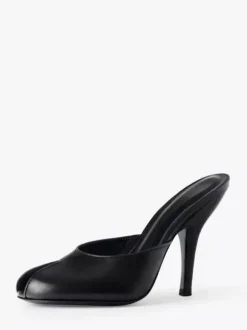 High Heel Mules Women's Peep Toe Stiletto Heel Backless Pumps