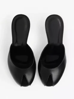 High Heel Mules Women's Peep Toe Stiletto Heel Backless Pumps