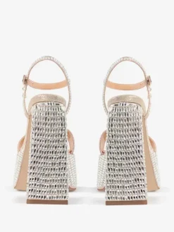 High Heel Party Shoes Platform Open Toe Ankle Strap Block Heel Sandals