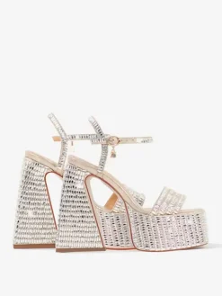 High Heel Party Shoes Platform Open Toe Ankle Strap Block Heel Sandals