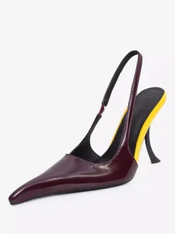 High Heel Pumps Desinged Pointed Toe Heeled Slingback Pumps