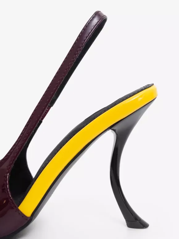 High Heel Pumps Desinged Pointed Toe Heeled Slingback Pumps
