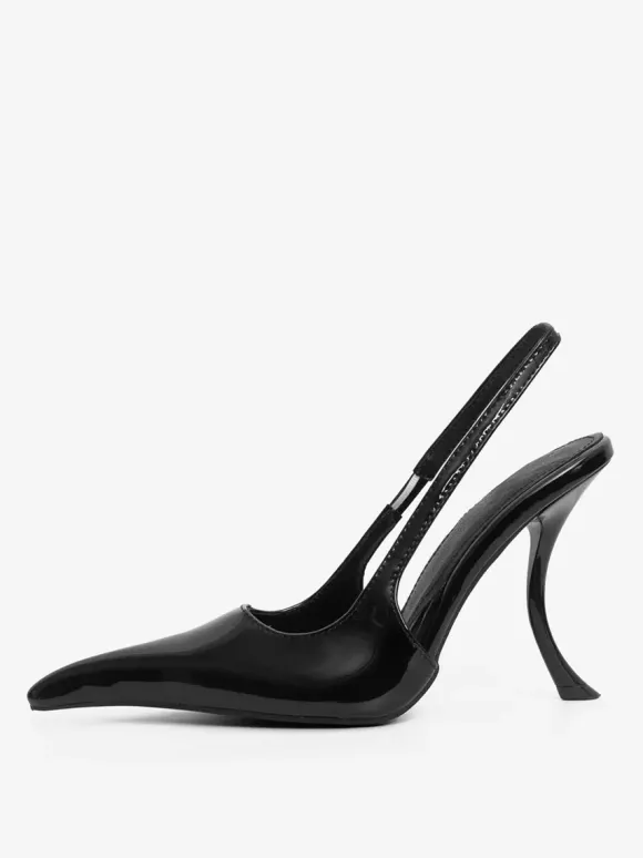 High Heel Pumps Desinged Pointed Toe Heeled Slingback Pumps