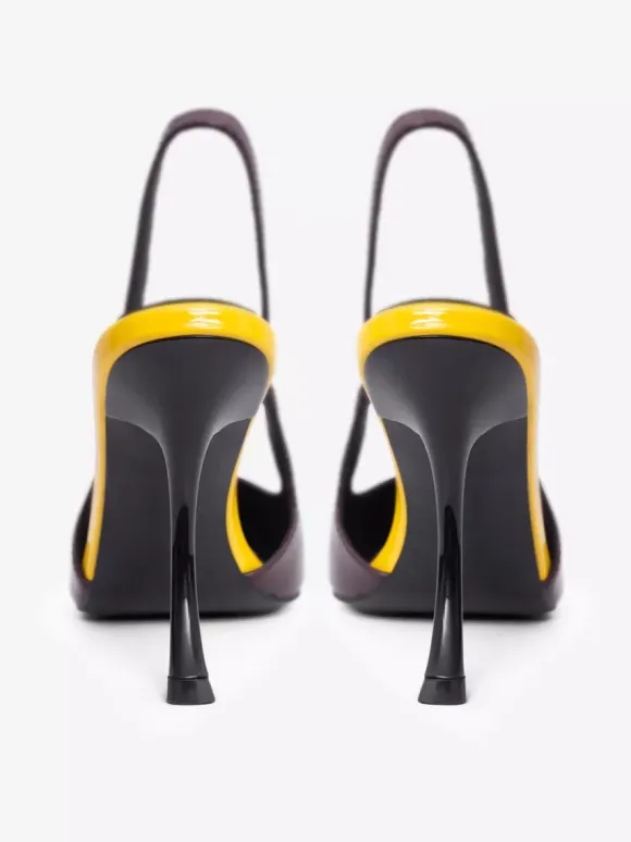 High Heel Pumps Desinged Pointed Toe Heeled Slingback Pumps