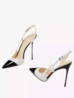 High Heel Pumps Women's Pointed Toe Cut Out Slingback Dress Shoes