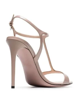 High Heel Sandals Black Patent PU Upper Round Toe Prom shoes Women Party Shoes