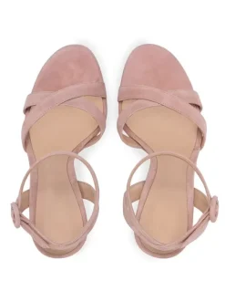 High Heel Sandals Green Micro Suede Upper Round Toe Prom shoes Women Party Shoes