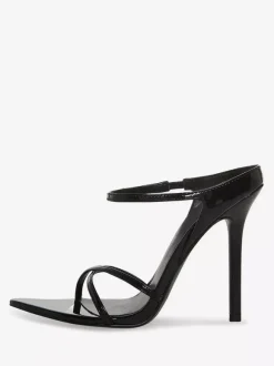 High Heel Sandals Open Toe Strappy Stietto Heel Mules For Women