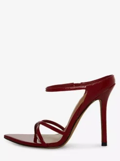 High Heel Sandals Open Toe Strappy Stietto Heel Mules For Women