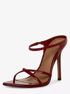 High Heel Sandals Open Toe Strappy Stietto Heel Mules For Women