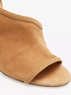 High Heel Sandals Suede Open Toe Stiletto Heel Sandal Shoes