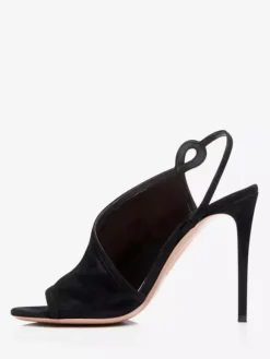 High Heel Sandals Suede Open Toe Stiletto Heel Sandal Shoes