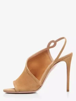 High Heel Sandals Suede Open Toe Stiletto Heel Sandal Shoes