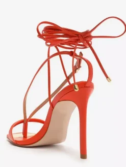 High Heel Sandals Women's Flip Flop Open Toe Lace Up Party Shoes