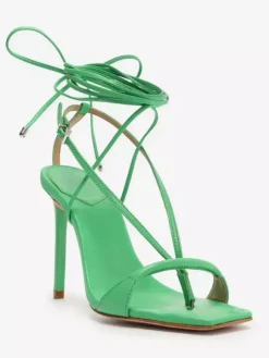High Heel Sandals Women's Flip Flop Open Toe Lace Up Party Shoes
