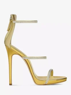 High Heel Sandals Women's Rhinestones Strappy Stiletto Heel Party Shoes