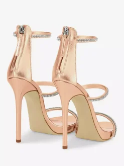 High Heel Sandals Women's Rhinestones Strappy Stiletto Heel Party Shoes