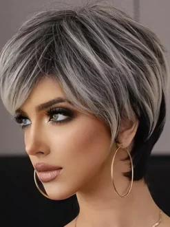Highlights Short Pixie Cut Wigs Heat-resistant Fiber Daily Synthetic Wig For Women 2026